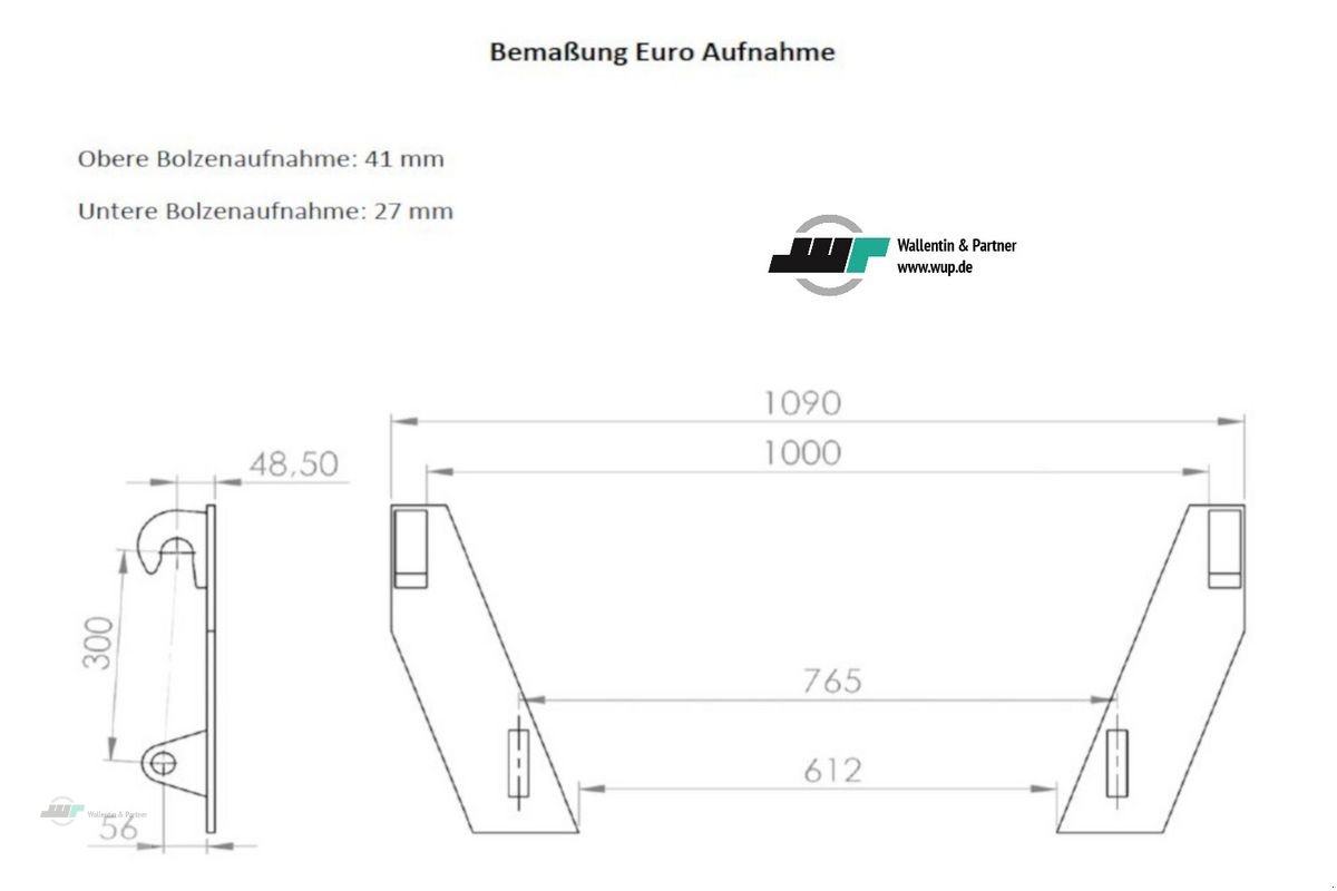 Sonstige Gartentechnik & Kommunaltechnik typu Sonstige Krokodilschaufel 1,70m Original Alö | Euro Aufna, Neumaschine v Wesenberg (Obrázek 4)
